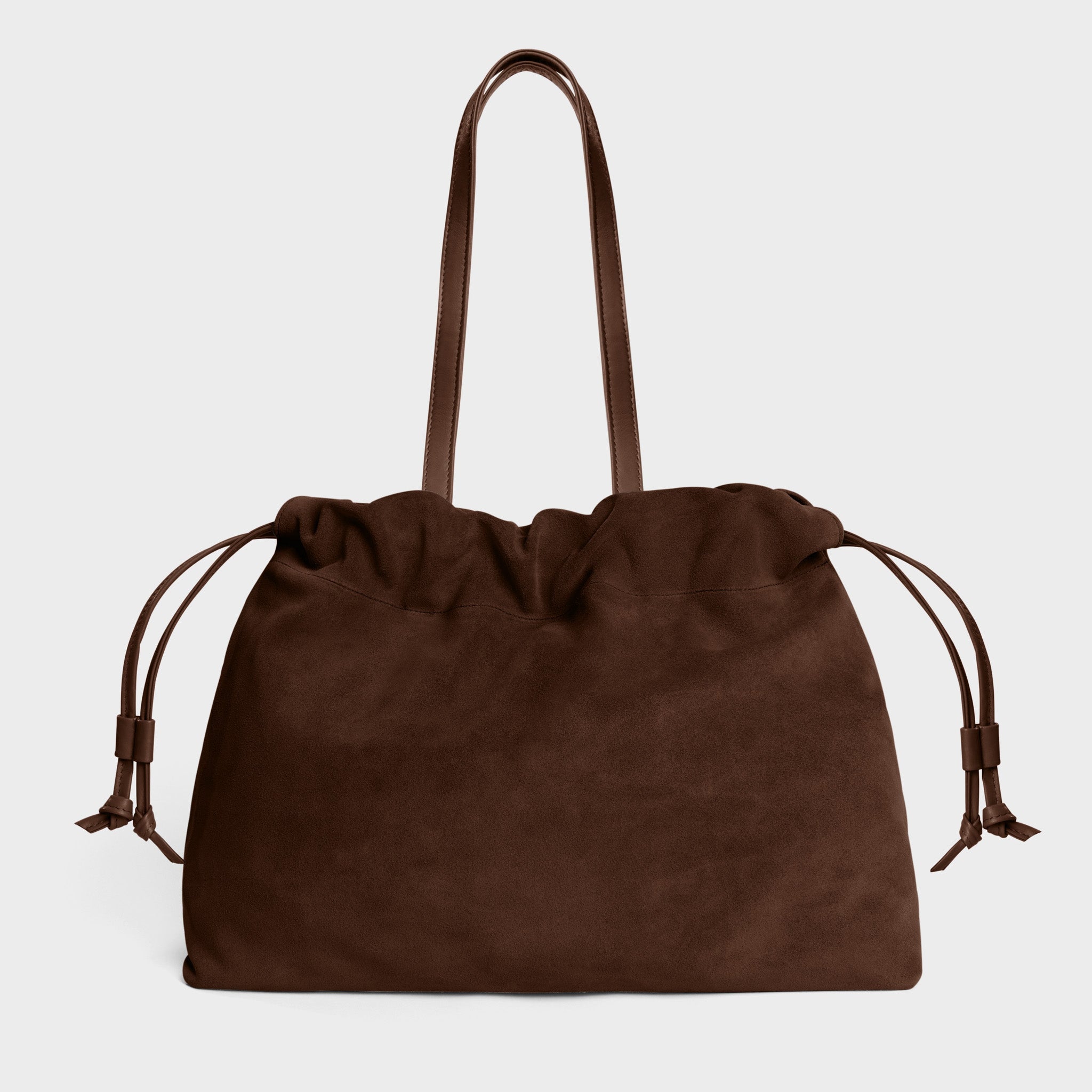 Asisi_Tote_Chocolate_Suede-_Luxury_Italian_Leather_Handbag_Work_Tote