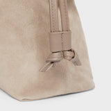 Asisi Tote Clay Suede- Luxury Italian Leather Handbag Work Tote detail