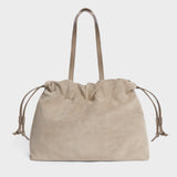 Asisi Tote Clay Suede Luxury Italian Leather Handbag Work Tote