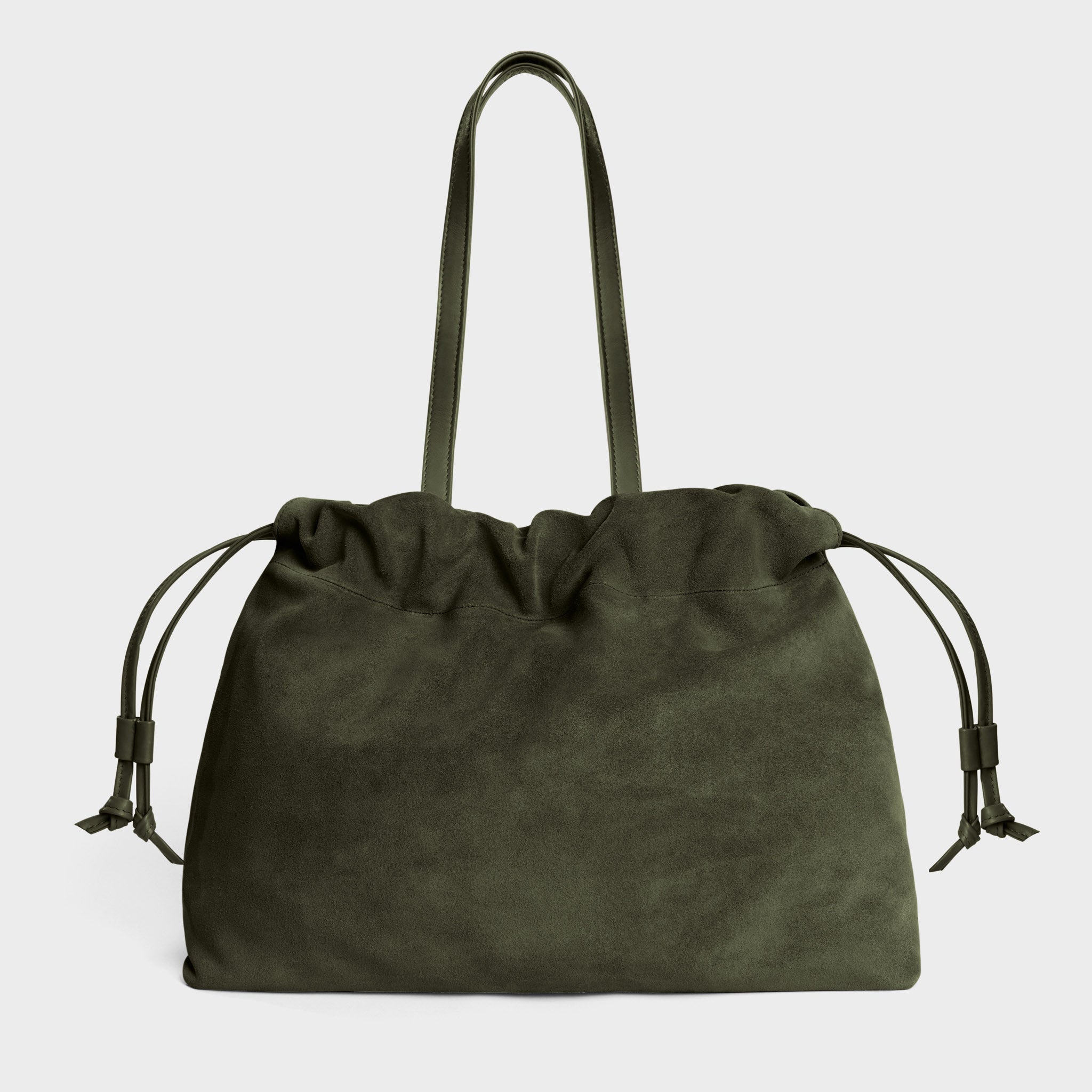 Asisi Tote Olive Suede Luxury Italian Leather Handbag Work Tote