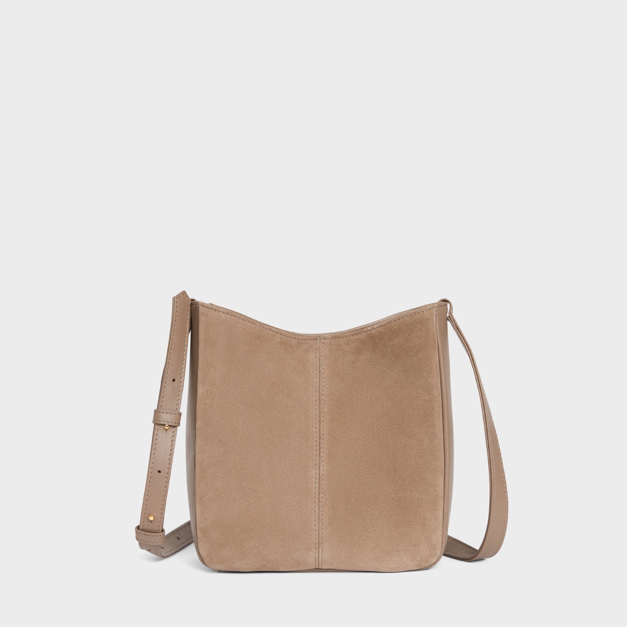 Ruby_Crossbody_Clay Suede_Luxury_Italian_Handbag_Adjustable_Crossbody