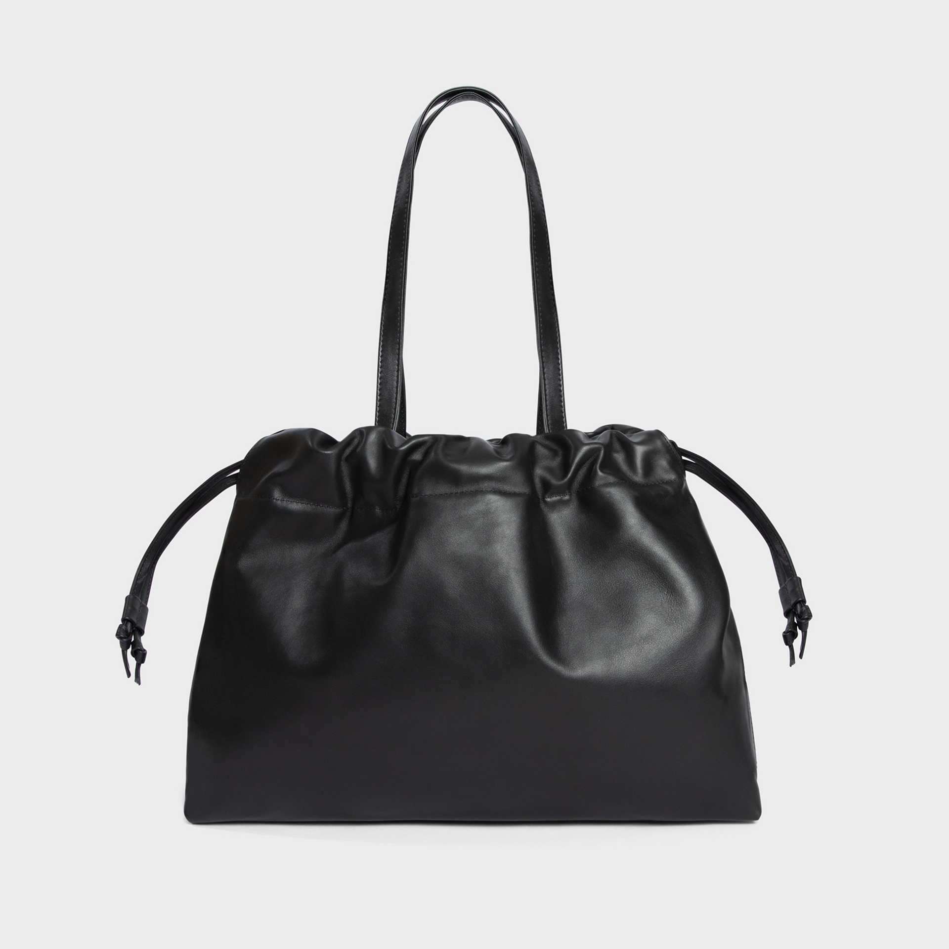 Black Asisi Tote - Italian Leather tote bag | LEMIZ