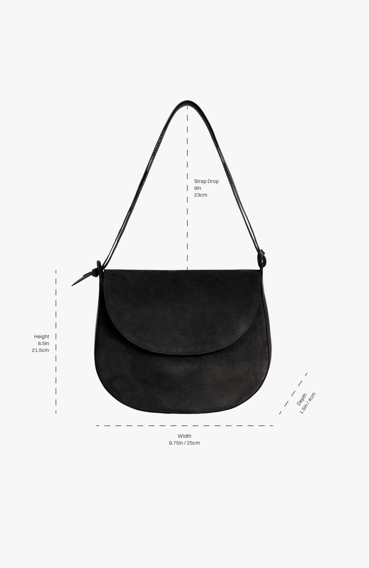 Black Juliette - Italian Leather shoulder bag | LEMIZ